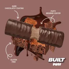 Built Bar Brownie Batter Puff Protein Bars - 17g Protein - 4ct