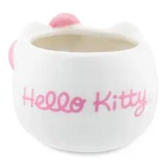 Silver Buffalo Sanrio Hello Kitty Pink Bow Sculpted Ceramic Mini Mug | Holds 3.5 Ounces