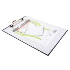 Mobile OPS Unbreakable Quick Reference Clipboard with Dry Erasable Transparent Protective Cover, Clear, Pack of 2