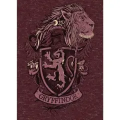 Harry Potter Gryffindor House Crest Men's Cardinal Red T-shirt