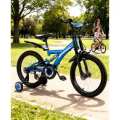 SUGIFT 16 Inch Kids Bike for Boys & Girls &ndash; Beginner Bicycle with Training Wheels, Kickstand, Adjustable Seat, Coaster Brake & Handbrake
