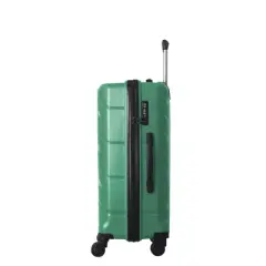 MAYEERTY 3-Piece Luggage Sets, Suitcase with Wheels, Hardside Suitcase with Four Spinner Wheels and Scratch-Resistant Surface, Green - 20", 24", 28"