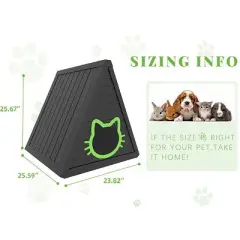 Yardgrace Indoor Outdoor Playful Cozy Triangular Cat Bed