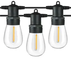 48-ft Plug-in Outdoor String Light with 15 Bulbs