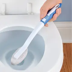 Collections Etc Porcelain and Ceramic Pumice Bathroom Cleaning Wand White