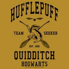 Junior's Harry Potter Quidditch Hufflepuff Team Seeker Festival Muscle Tee