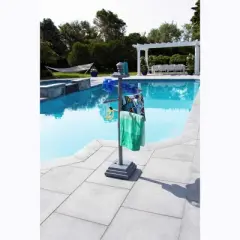 Swimline Outdoor Poolside Valet Towel Rack with Weighted Base - 52"