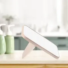 Unique Bargains Foldable Makeup Mirror Dressing Desk Bedroom Travel Portable Mirror for Girl Women