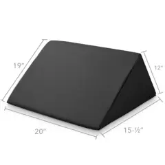 Saloniture Triangle Wedge Massage Table Bolster, Extra-Large 19" x 12" x 20" x 15.5" Pillow