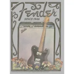 Junior's Fender Since 1946 Retro Poster T-Shirt