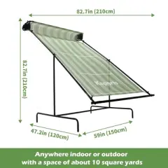 Ksports Racquet Sports Tennis Rebounder for Indoor/Outdoor Use for Tennis, Pickleball, Padel, Squash, Racquetball & Table Tennis with Carry Bag, Green