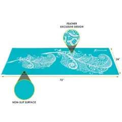 ProsourceFit Printed Yoga Mat, 3/16-in (5mm)