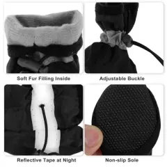 Unique Bargains Paw Protection for Dogs with Adjustable Straps