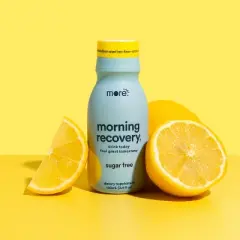 Morning Recovery Electrolyte, Milk Thistle Drink Proprietary Formula to Hydrate for Morning Recovery, Highly Soluble Liquid DHM, Sugar-Free Lemon