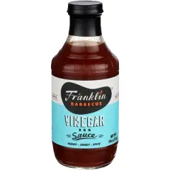 Franklin Barbecue Vinegar BBQ Sauce - Case of 6 - 18 oz