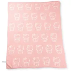 Jay Franco Hello Kitty Pink Kitty Feather Knit Throw Blanket