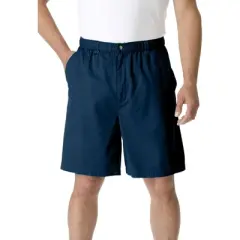 KingSize Men's Big & Tall Knockarounds 8&34 Full Elastic Plain Front Shorts