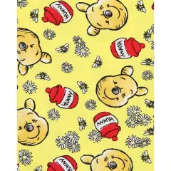 Disney Women's Plus Size Winnie The Pooh and Hunny Toss Print Pajama Pants