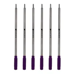Monteverde Ballpoint Pen Refill Medium Point Purple Ink 6 Pack (C133PL)
