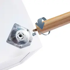 Sweetgo Modern Wooden Bedroom Nightstand End Side Table with 4 Anti-Slip Rubber Padded Legs, and 2 Groove-Handled Storage Drawers