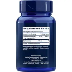 Benfotiamine With Thiamine by Life Extension  -  120 Capsule