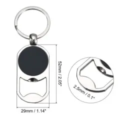 Unique Bargains Stainless Steel Portable Beer Soda Bottle Opener for Home Bar