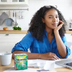 Nicorette 4mg Stop Smoking Aid Nicotine Gum - Spearmint Burst - 160ct