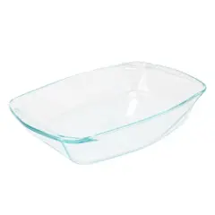Soho Lounge Carnegie Hill 16 inch x 11 Inch x 3.1 Inch Tempered Glass Multi-Purpose Pan with Built-in Handles
