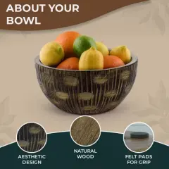 Mela Artisans Zoji Valley Bowl Medium in Medium Burnt
