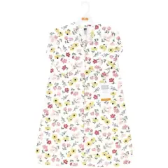 Hudson Baby Infant Girl Long Sleeve Cotton Jersey Sleeping Bag, Sack, Blanket, Soft Painted Floral