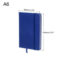 Unique Bargains Hardcover A6 Lined Office Writing Journal Notebook 160 Pages 2 Pcs