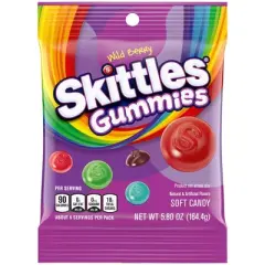 Skittles Gummies Wildberry Fruit Gummy Candy Bag - 5.8oz