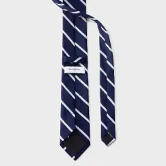 Men's Striped Neck Tie - Goodfellow & Co&trade; Navy & White