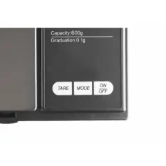 American Weigh Scales Portable Pocket Weight Scale High Precision Stainless Steel Digital Backlit LCD Display 600g x 0.1g