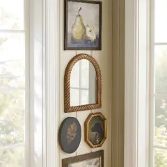 14"x16" Textured Wood Mirror - Threshold&trade; designed with Studio McGee