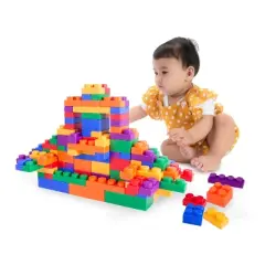 UNiPLAY UNiBOX Soft Building Blocks &mdash; Cognitive Development, Toy Learning Stackable Blocks for Ages 3 Months and Up