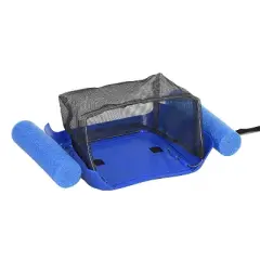 Pool Minder Inc Zak the Pool Minder Hands Free Automatic Water Skimmer, 2 Pack & Magic Pool Fountain Water Powered Fountain w/ Multicolor Bulb, 2 Pack