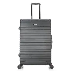 InUSA Deep Lightweight Hardside Large Checked Spinner Suitcase