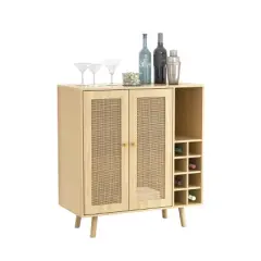 Loft & Luv Coda Bar Cabinet Natural - Atlantic