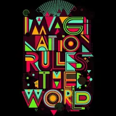 Women's Design By Humans Imagination Rules The World By Dzeri29 Racerback Tank Top