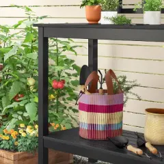 Utility Gardening Tool Tote with Horizontal Broken Stripes - Threshold&trade;