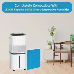 Nispira 6000s Wick Humidifier Filter Replacement for LEVOIT Superior 6000S Smart Evaporative Humidifier, 16 Packs