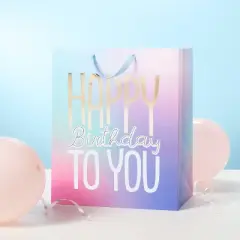 Happy Birthday Ombre Jumbo Gift Bag - Spritz&trade;