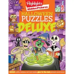 Halloween Puzzles Deluxe - (Highlights Hidden Pictures) (Paperback)
