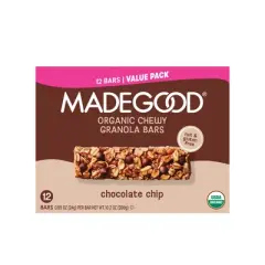 MadeGood Chocolate Chip Granola Bar - 10.2oz/12ct