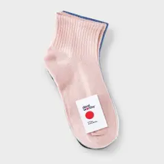 Women's Ribbed 8pk Ankle Socks - Dealworthy&trade; 4-10