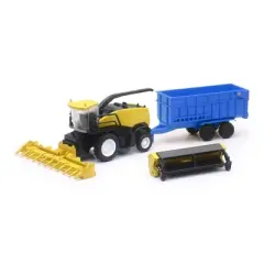 New Ray 1/62 New Holland RF850 Harvester with Dump Cart 05003