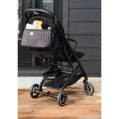 3 Sprouts Universal Quilted Stroller Organizer Caddy - Charcoal Gray