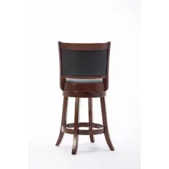 24" Augusta Swivel Counter Height Barstool Hardwood - Boraam