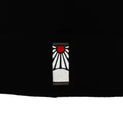Demon Slayer Tanjiro Earring Embroidered Plain Black Cuffed Knitted Winter beanie Hat